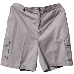 Disney Store Shorts Cargo Large Men's Chino Khaki Original Beige Stretch Waist #